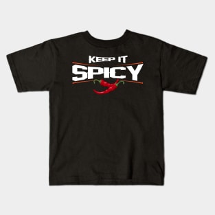 Keep It Spicy - Pepper Lover Design Kids T-Shirt